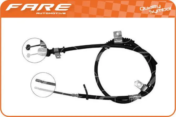 Cable Pull, parking brake (18327)