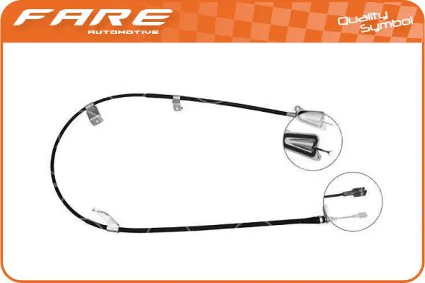 Cable Pull, parking brake (18581)