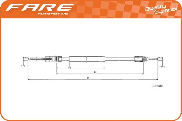 Cable Pull, parking brake (18865)