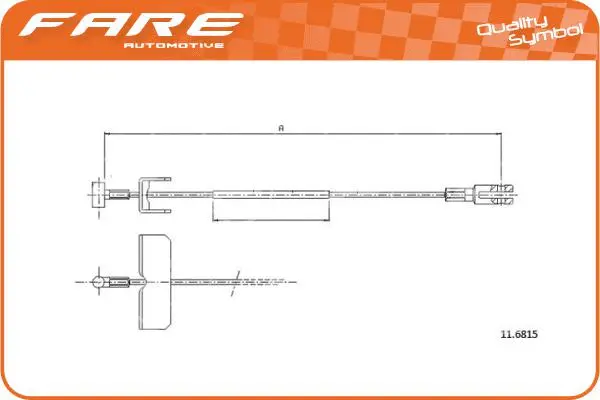 Cable Pull, parking brake (18591)