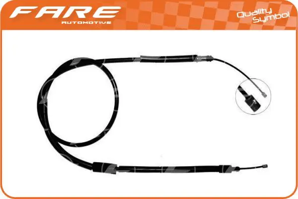 Cable Pull, parking brake (17554)