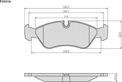 Brake Pad Set, disc brake (8023)