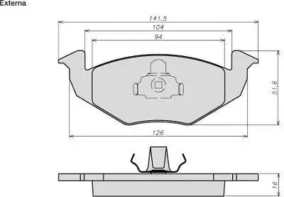 Brake Pad Set, disc brake (8010)