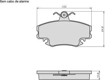 Brake Pad Set, disc brake (8011)