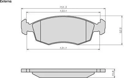 Brake Pad Set, disc brake (8007)
