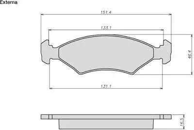 Brake Pad Set, disc brake (8026)