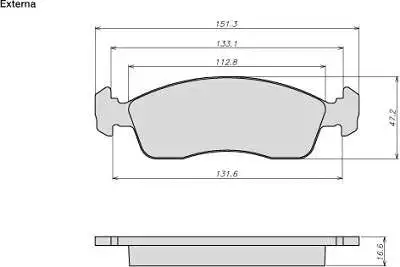 Brake Pad Set, disc brake (8025)