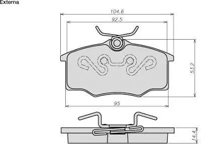 Brake Pad Set, disc brake (8002)