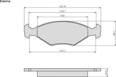 Brake Pad Set, disc brake (8003)