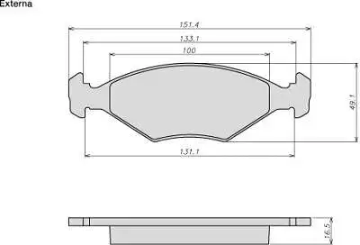 Brake Pad Set, disc brake (8001)