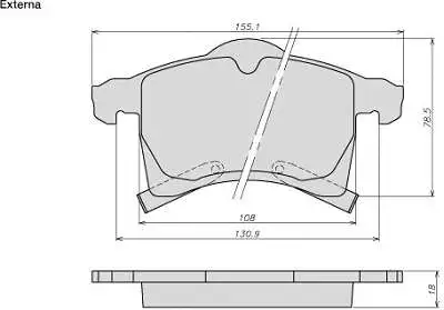 Brake Pad Set, disc brake (8022)