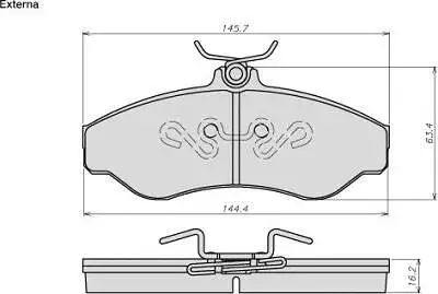 Brake Pad Set, disc brake (8027)