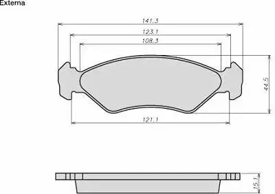 Brake Pad Set, disc brake (8006)