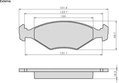 Brake Pad Set, disc brake (8017)