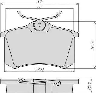 Brake Pad Set, disc brake (8031)