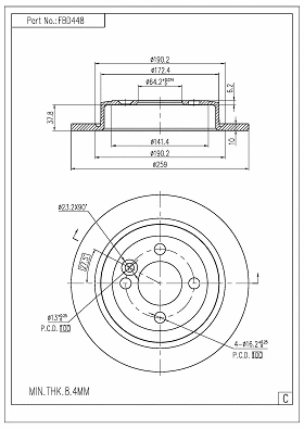 Brake Disc (FBD448)