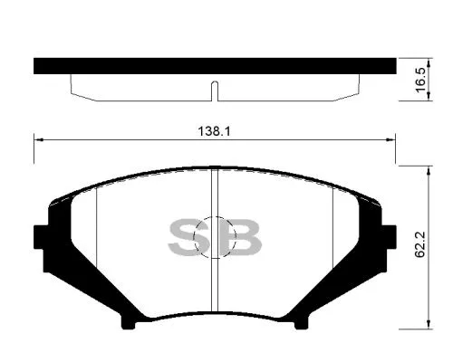 Brake Pad Set, disc brake (FBP4155)