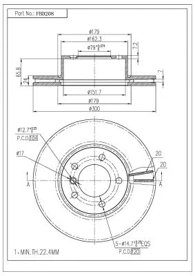 Brake Disc (FBD208)