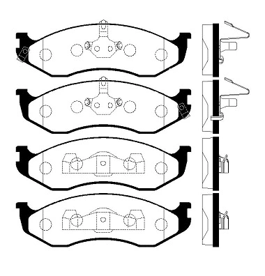 Brake Pad Set, disc brake (FBP4336)
