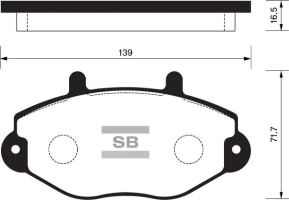 Brake Pad Set, disc brake (FBP2019)