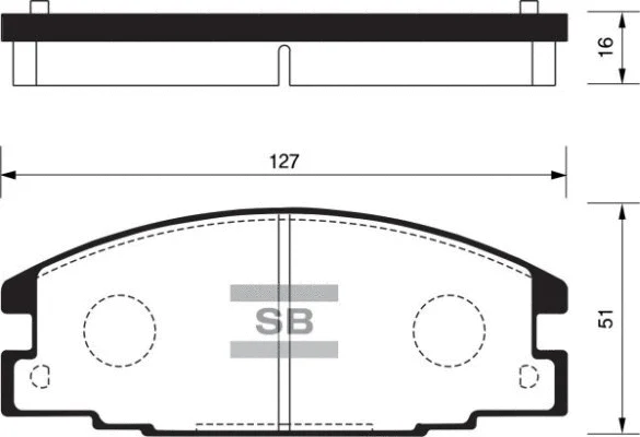 Brake Pad Set, disc brake (FBP2010)