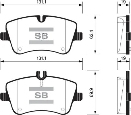Brake Pad Set, disc brake (FBP2191)