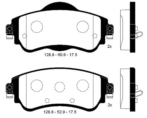 Brake Pad Set, disc brake (FBP4179)