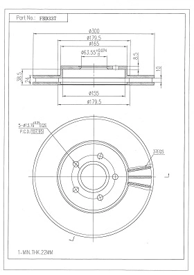 Brake Disc (FBD337)