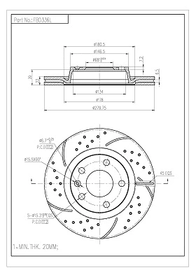 Brake Disc (FBD336L/H)