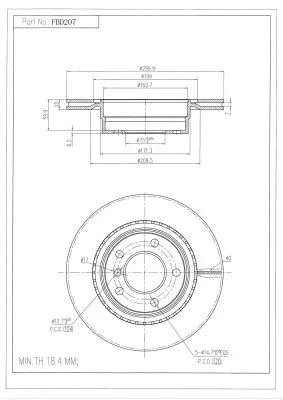 Brake Disc (FBD207)