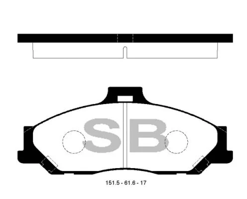 Brake Pad Set, disc brake (FBP1628)