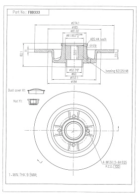 Brake Disc (FBD333)