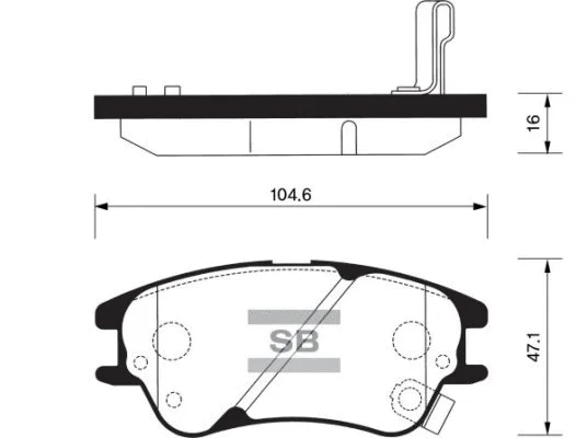 Brake Pad Set, disc brake (FBP1149)