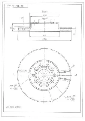 Brake Disc (FBD165)