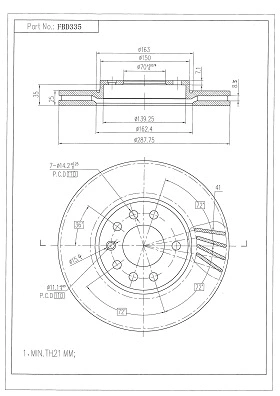 Brake Disc (FBD335)