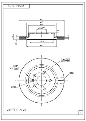 Brake Disc (FBD453)
