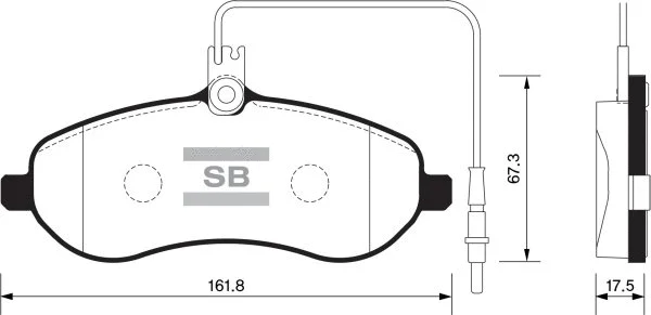 Brake Pad Set, disc brake (FBP1415)