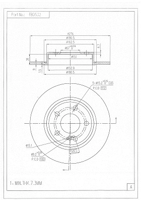 Brake Disc (FBD532)