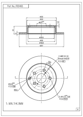 Brake Disc (FBD465)