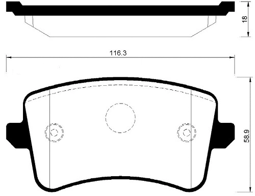 Brake Pad Set, disc brake (FBP4189)