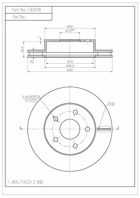 Brake Disc (FBD428)