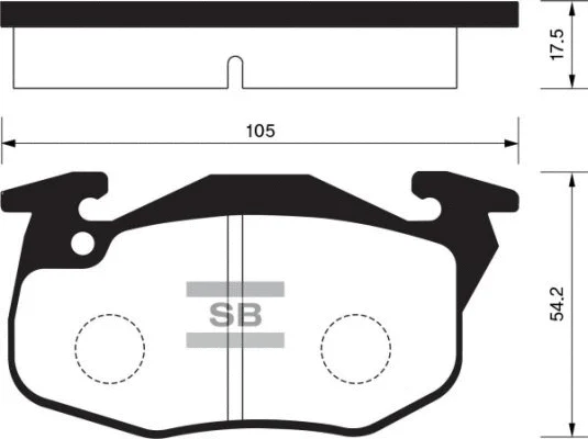 Brake Pad Set, disc brake (FBP2003)
