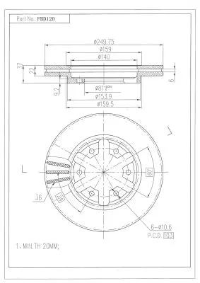 Brake Disc (FBD120)