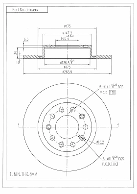 Brake Disc (FBD493)