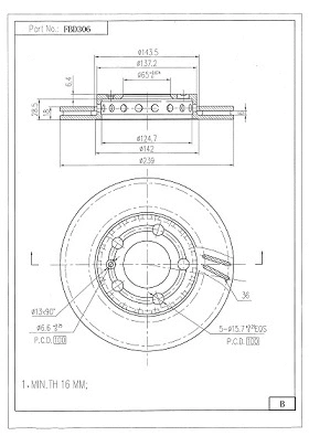 Brake Disc (FBD306)