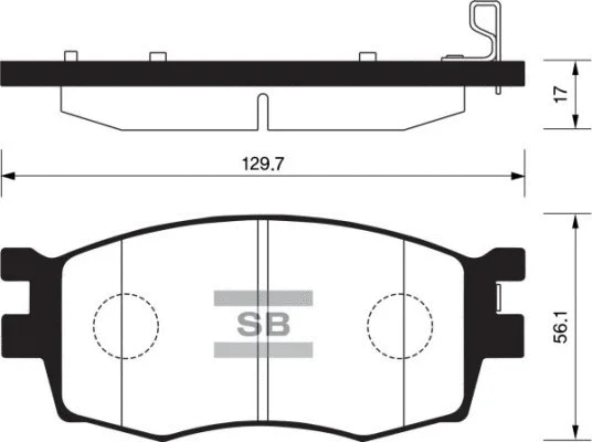Brake Pad Set, disc brake (FBP1186)
