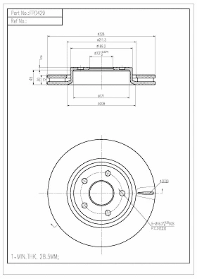 Brake Disc (FBD429)
