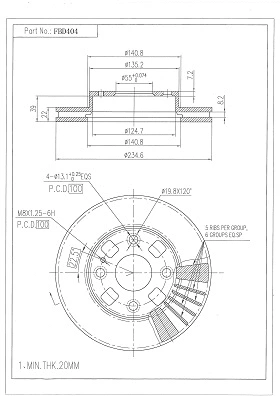 Brake Disc (FBD404)