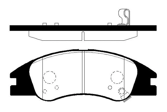 Brake Pad Set, disc brake (FBP4320)