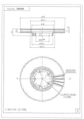 Brake Disc (FBD488)